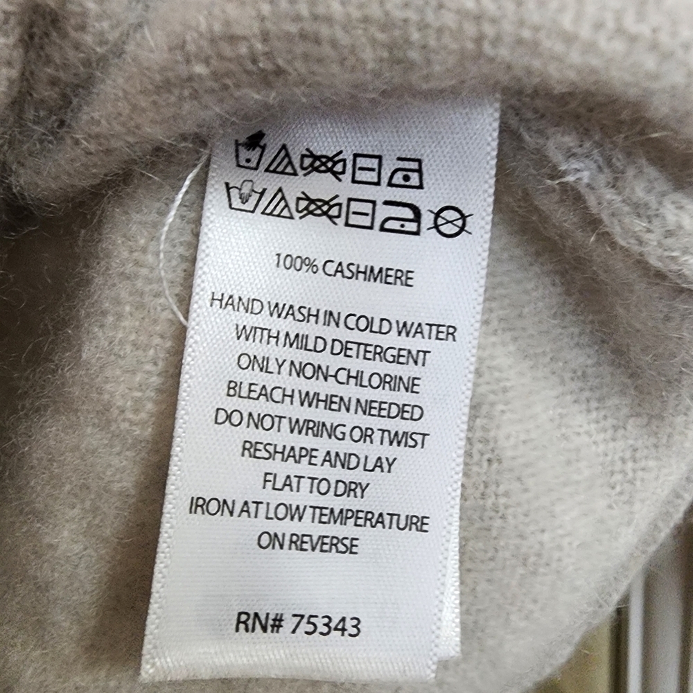 Rachel Zoe Women's 100% Cashmere Crew Neck Sweater Gray Size PS - Picture 10 of 11